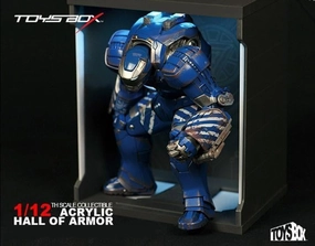 Message Option 1:12 Iron Man Igor MK38 Acrylic Hall of Armor Display Box
