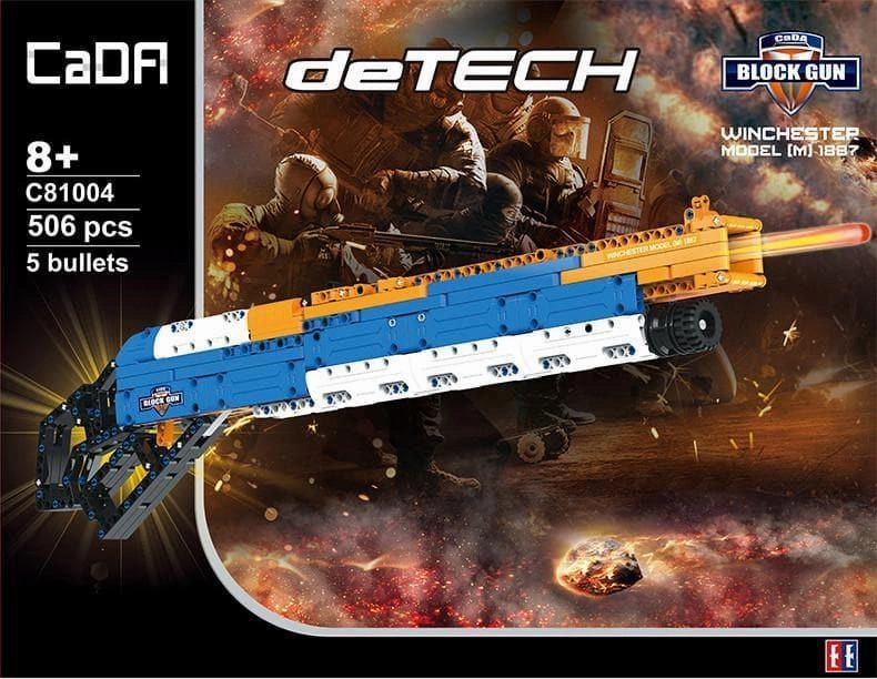 Cultural Gift Gallery Art 1:1 Winchester Model 1887 Shotgun Building Blocks Set