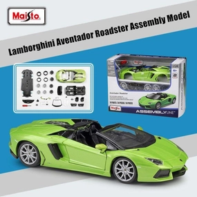 1:24 Lamborghini Aventador Roadster Alloy Assembly Model Assembly Required