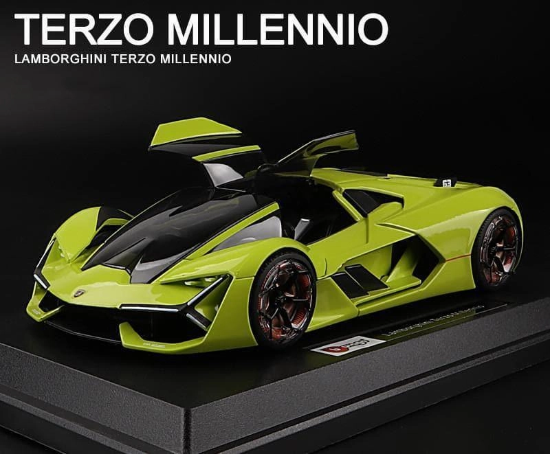 1:24 Lamborghini Terzo Millennio Alloy Model Car Adventure Character Anime Decor