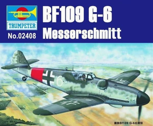 Birthday gift Battle Reenactment 1:24 Messerschmitt Bf109 G-6 Late Version Fighter Assembly Kit