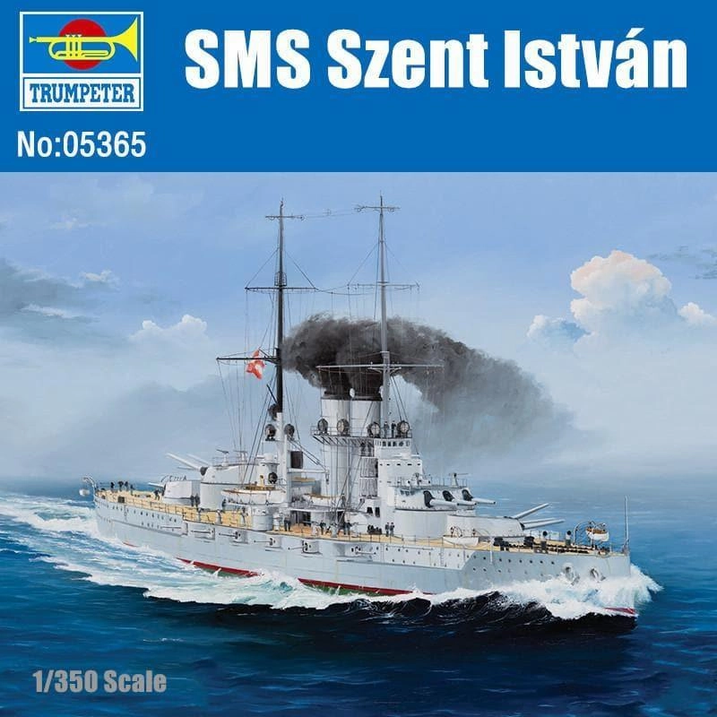 1:350 SMS Szent Istvan Dreadnought Battleship Assembly Kit Leisure Activity