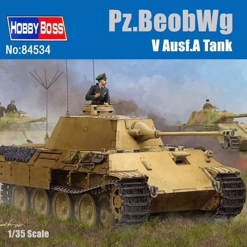 1:35 German Pz.BeobWg V Ausf.A Tank Assembly Kit Movie Unit Entryway Accent