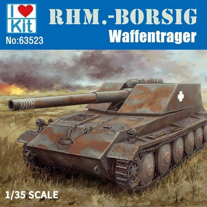 1:35 German Rhm Borsig Waffentrager Tank Assembly Kit Gaming Piece Hobby Figure
