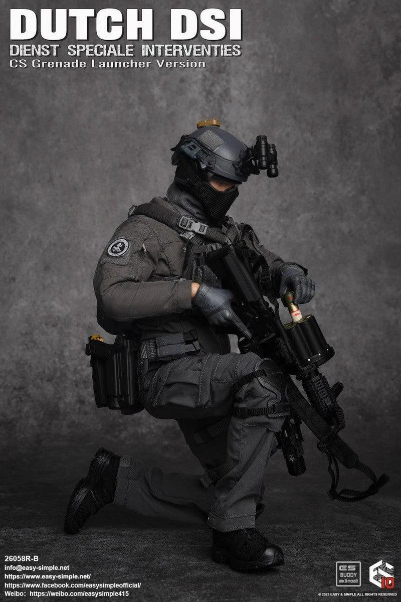 1:6 Dutch DSI Dienst Speciale Interventies CS Grenade Launcher Version Action Figure Limited Showcase
