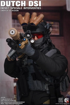 1:6 Dutch DSI Dienst Speciale Interventies Sniper Version Action Figure Historic Replica PVC Collection