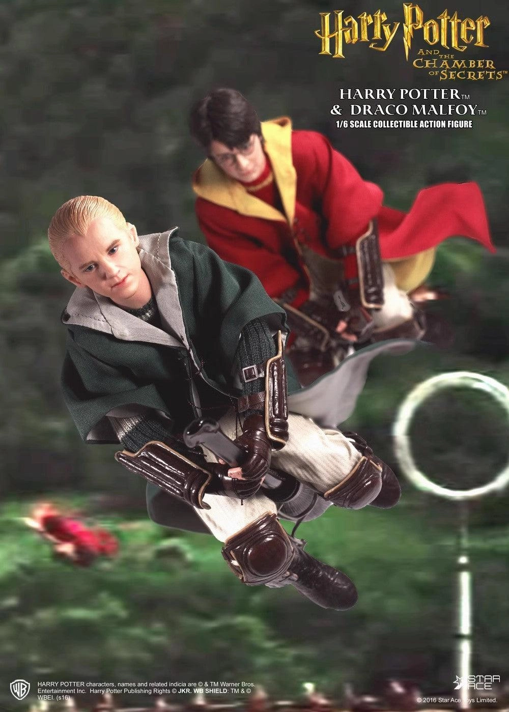 1:6 Harry Potter & Draco Malfoy Twin Pack Action Figure Battle Stance Collection Item