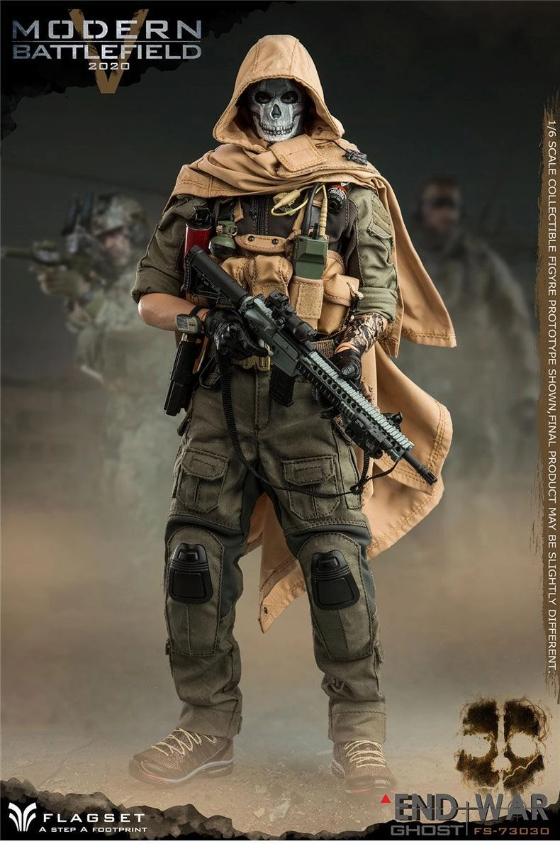 Display Piece Twitch Channel 1:6 Modern Battlefield Endwar Ghost Action Figure