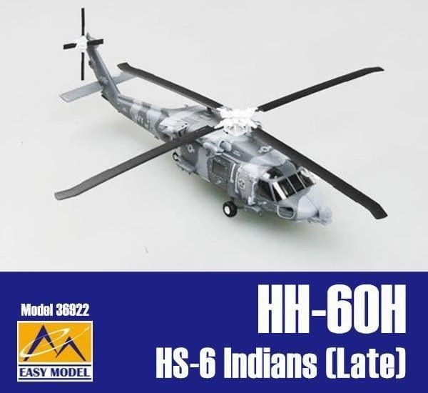 Painted Model 1:72 NH-614 of HS-6 Indians Late HH-60H Rotorcraft