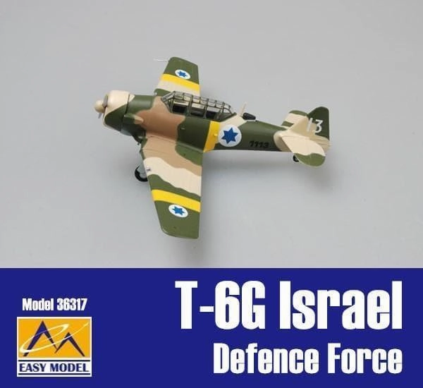 Articulated Joint Nostalgic Toy 1:72 T-6G Israel Defence Force Air Fighter