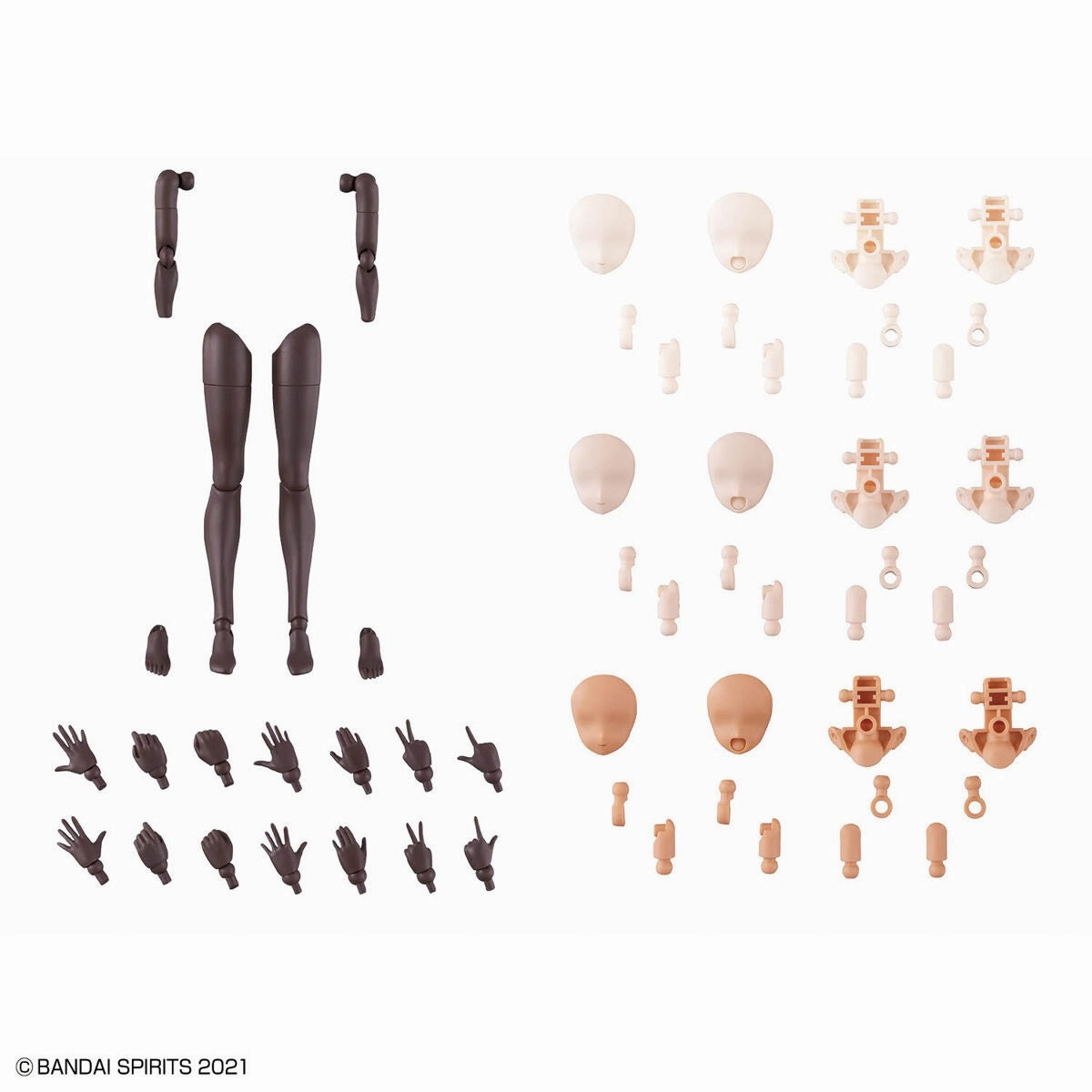 30 Minutes Sisters: Option Body Parts Arm & Leg [Brown] Model Option Pack Fantasy Collectible