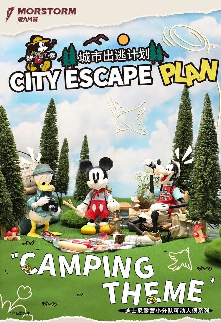 Disney City Escape Plan Camping Theme Action Figure Standing Pose Movie Model