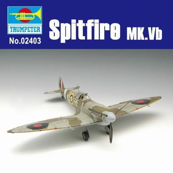 Character Merchandise 1:24 Supermarine Spitfire MK.Vb Fighter Assembly Kit