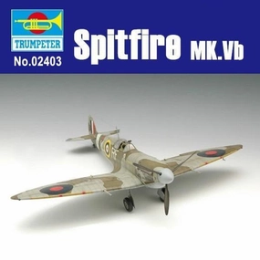 Character Merchandise 1:24 Supermarine Spitfire MK.Vb Fighter Assembly Kit