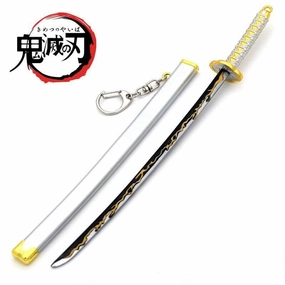 Mythical Figure CAD Design Agatsuma Zenitsu Nichirin Blade Yellow Sword Metal Replica