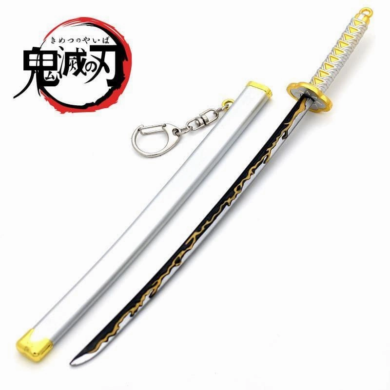 Mythical Figure CAD Design Agatsuma Zenitsu Nichirin Blade Yellow Sword Metal Replica