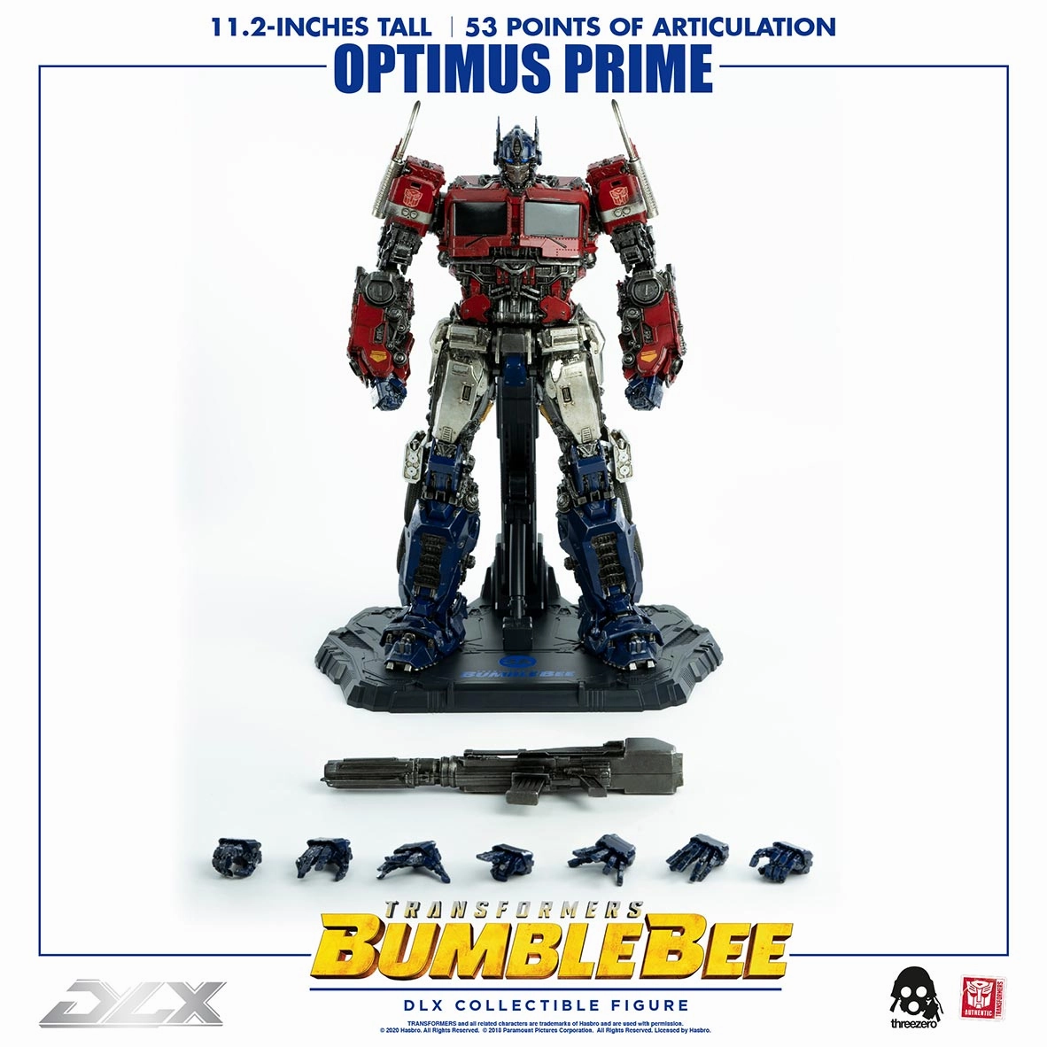 Threezero Transformers Bumblebee Optimus Prime DLX Cartoon Figure Game Room