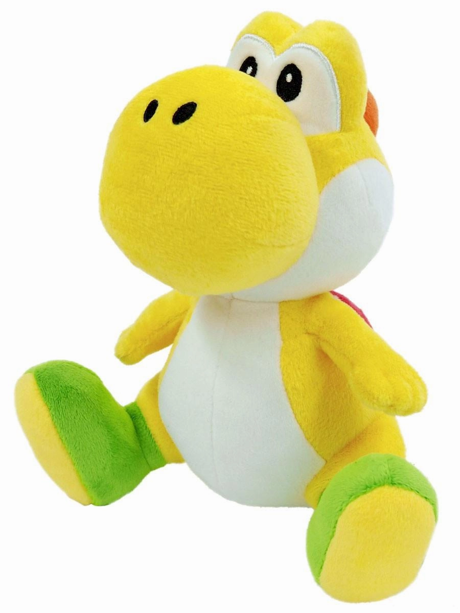 Miniature Creation Historical Figure Super Mario Bros.: Yoshi (Yellow) 7.5" All Star Collection Plush