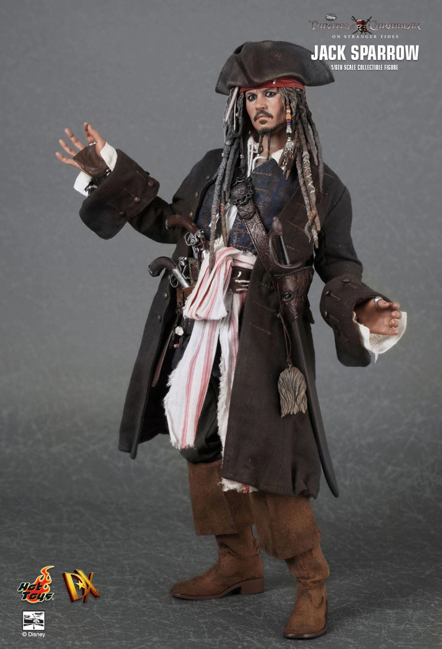 Vinyl Product Role Playing Hot toys DX06 Pirates of the Caribbean On Stranger Tides Captain Jack Sparrow