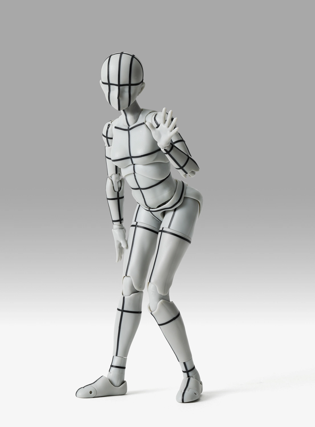 Fabric Figure Collectible Merchandise Body-chan -Sports- Edition -Wire Frame- (Gray Color Ver.) S.H.Figuarts