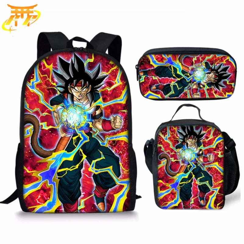 Cartable avec Trousse et Sacoche Bardock - Dragon Ball Z? NoSlipTrims Spirit Core