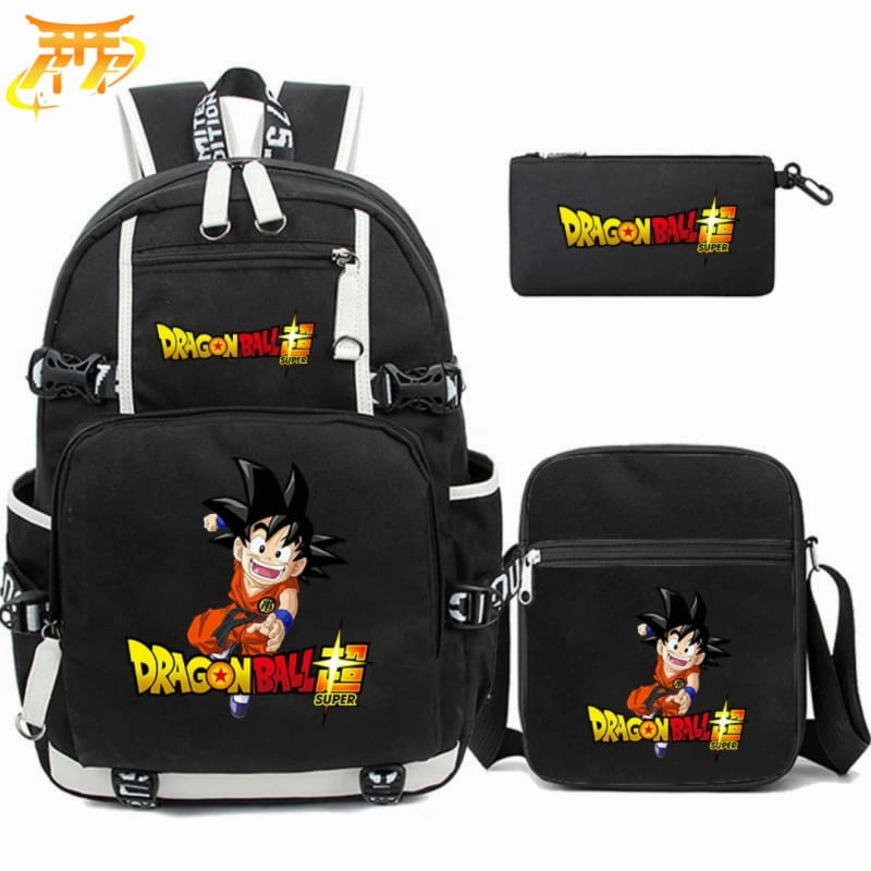 SeamlessPockets SplitHemDesign Cartable avec Trousse et Sacoche Goku DBS - Dragon Ball Z?