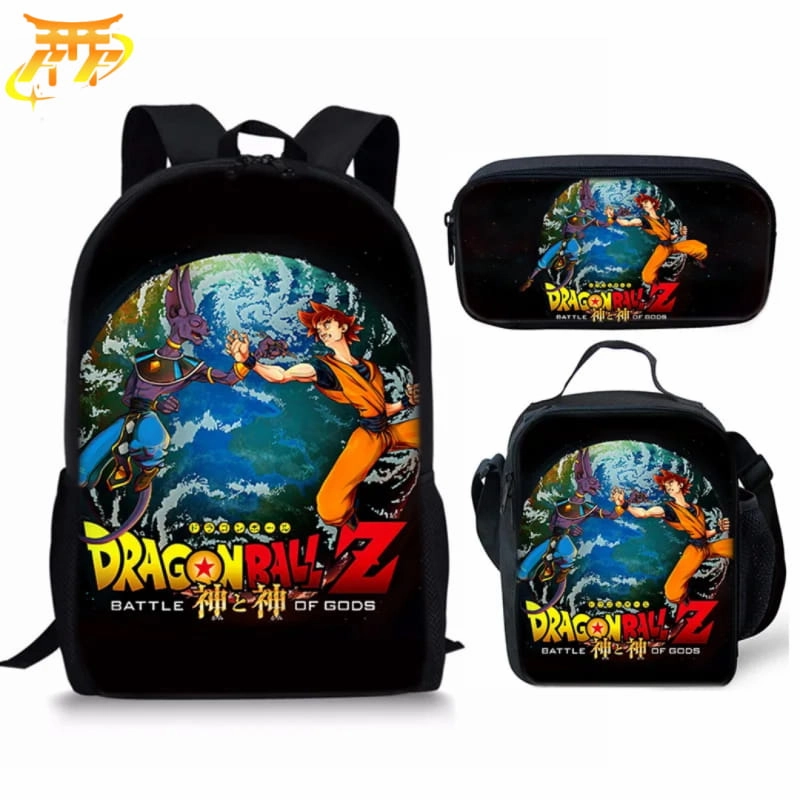 Cartable avec Trousse et Sacoche Goku vs Beerus - Dragon Ball Z? CompactPackableDesign Street Fest