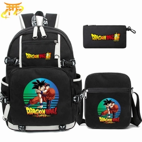 Cartable avec Trousse et Sacoche Son Goku DBS - Dragon Ball Z? SnagFree Surface