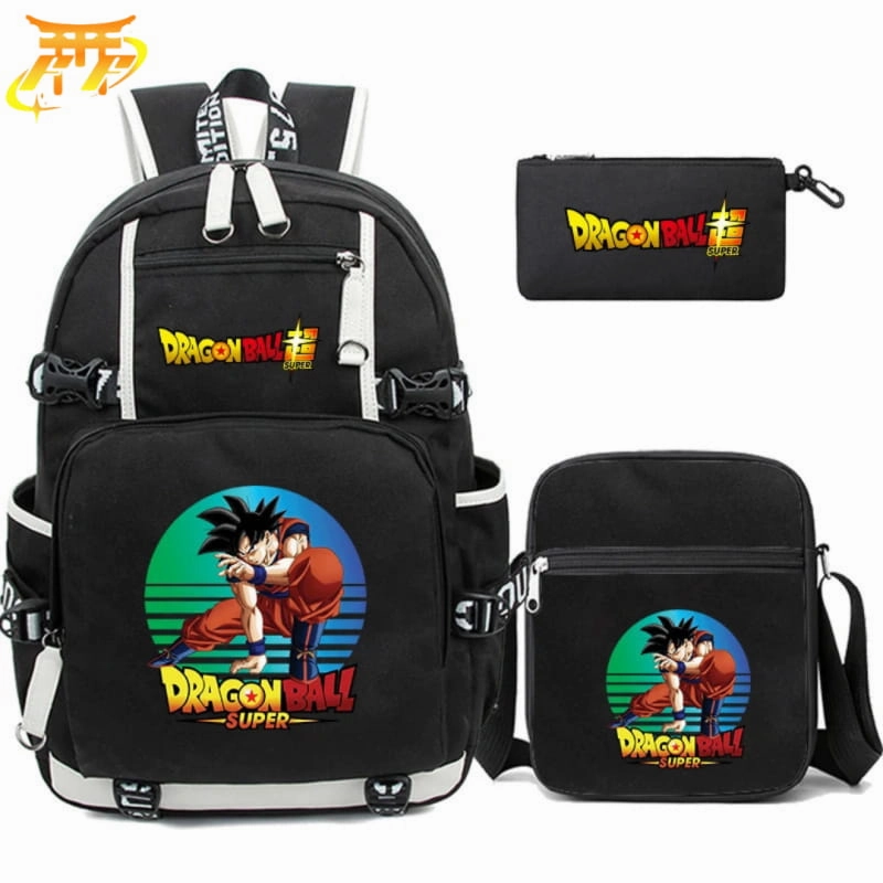 Cartable avec Trousse et Sacoche Son Goku DBS - Dragon Ball Z? SnagFree Surface