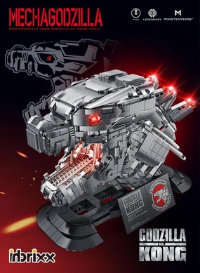 Mecha Godzilla Head Statue Building Blocks Judges' Choice