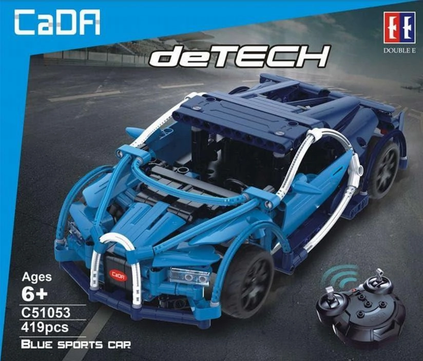 Chibi Showcase Buggati Chiron Blue Phantom Building Blocks Set