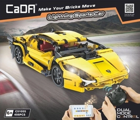 Lamborghini Huracan LP610 Lightning Sports Car Building Blocks Set Artistic Sculpture