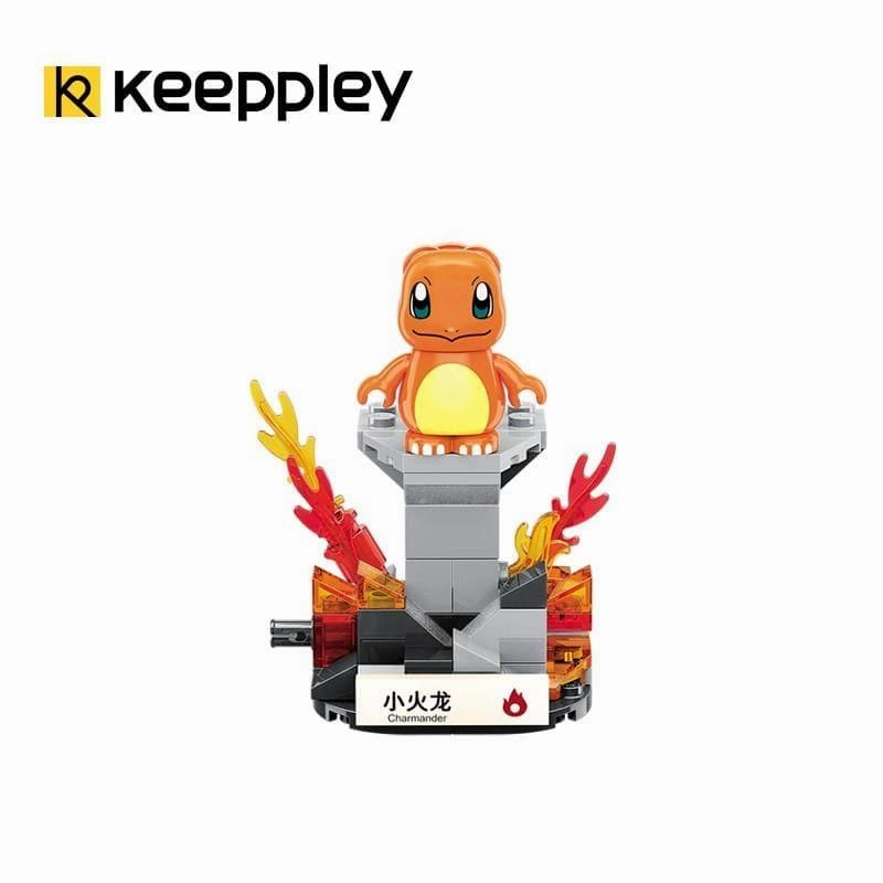 Animal Figure Charmander with Pokeball Mini Building Blocks Set
