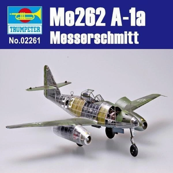 1:32 Messerchmitt Me262 A-1a Clear Edition Fighter Assembly Kit Spiritual Figure