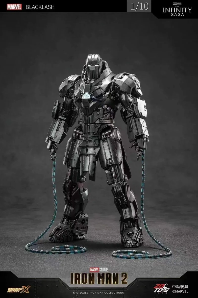 ZD Toys Ironman 2 Whiplash Mark 2 1/10 Scale Collectible Figure Asian Zen Movie Sculpture