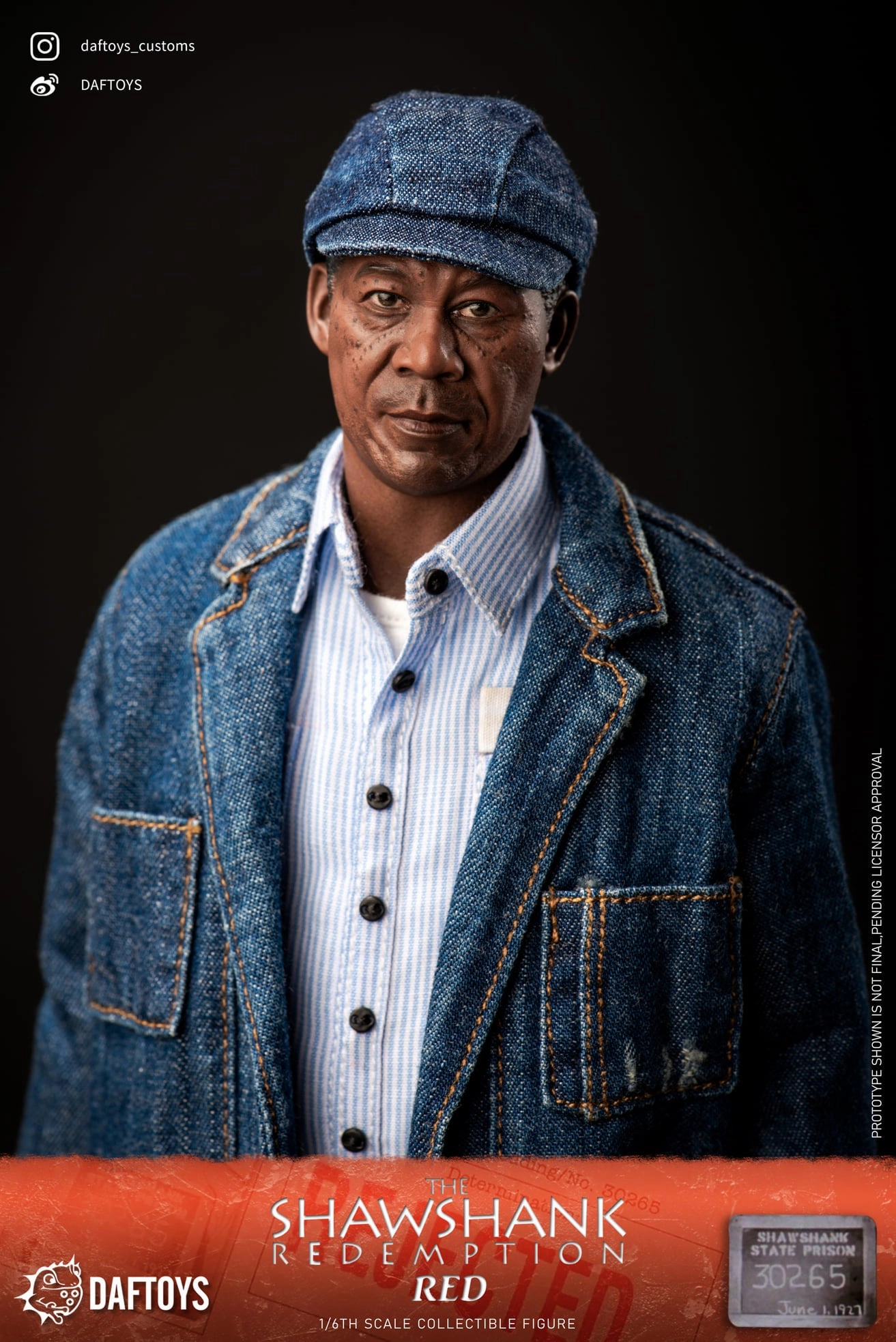 Music Icon Daftoys F020 The Shawshank Redemption Ellis Boyd Redding (Red) 1/6 figure set