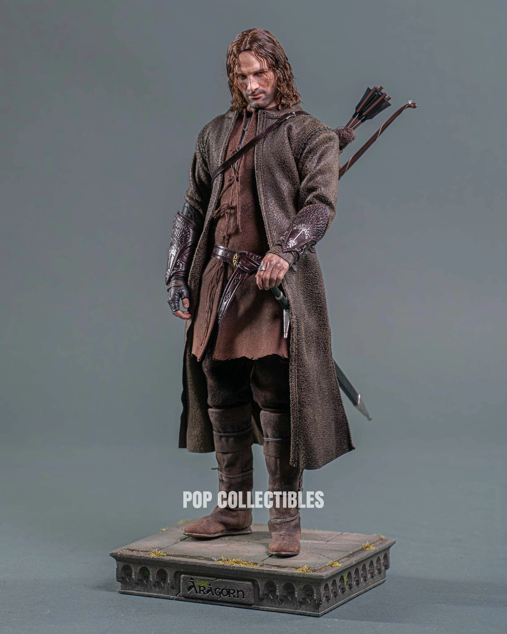 Limited Statue Felt Toy INART The Lord Of The Rings The Fellowship Of The Ring Aragorn 1/6th Scale Collectible Figure Premium Edition (Rooted Hair)
