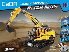 DIY Model Rock Man Excavator Machine Building Blocks Set
