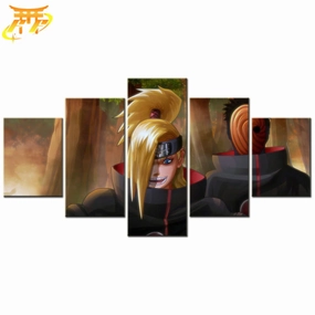 Tableau Deidara & Tobi - Naruto Shippuden? Monochrome Design Art Collection