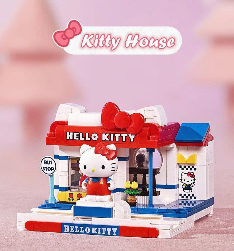 Felt Toy Cartoon Network Kuppy Hello Kitty Boutique House Building Blocks Set