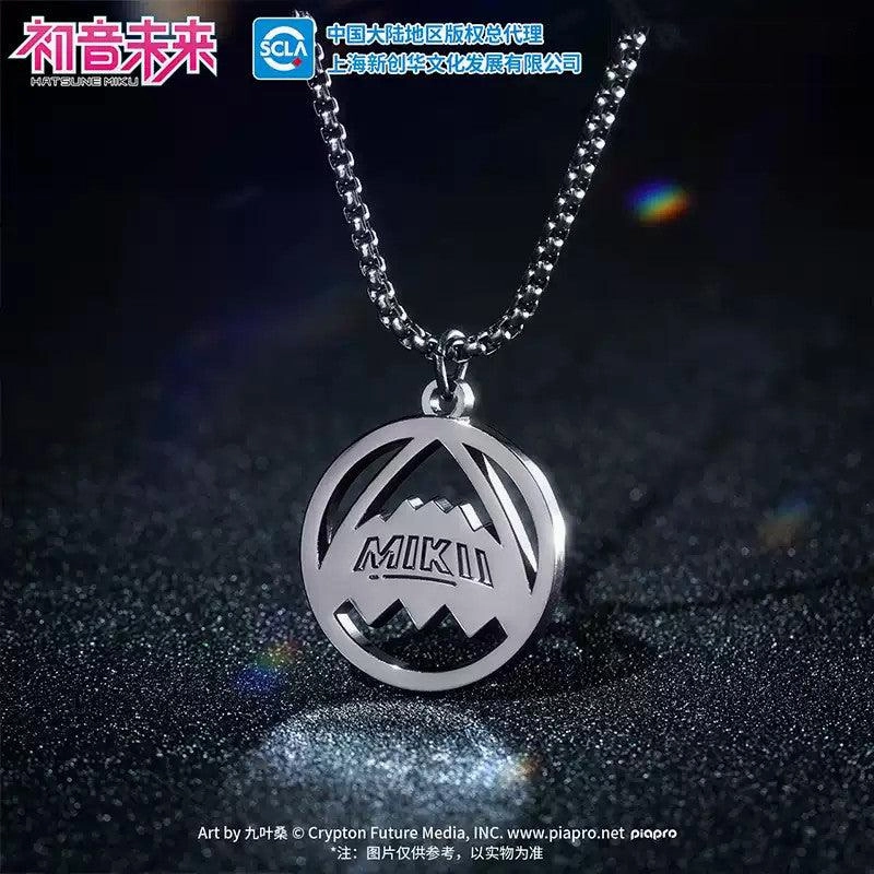 Fantasy Collectible Villain Figure Hatsune Miku Rave Singer Zinc Alloy Necklace