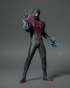 Movie Statue Cultural Gift Hot Toys VGM55 Marvel??s Spiderman 2 ?C Miles Morales (Upgraded Suit) 1/6 Scale Collectible Figure (Limited 300 Pieces In Hong Kong)