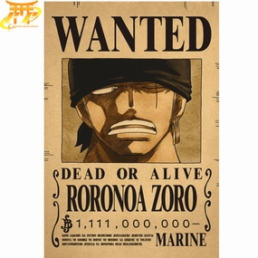 Poster Wanted Roronoa Zoro "Post Wano" - One Piece? Progress Report