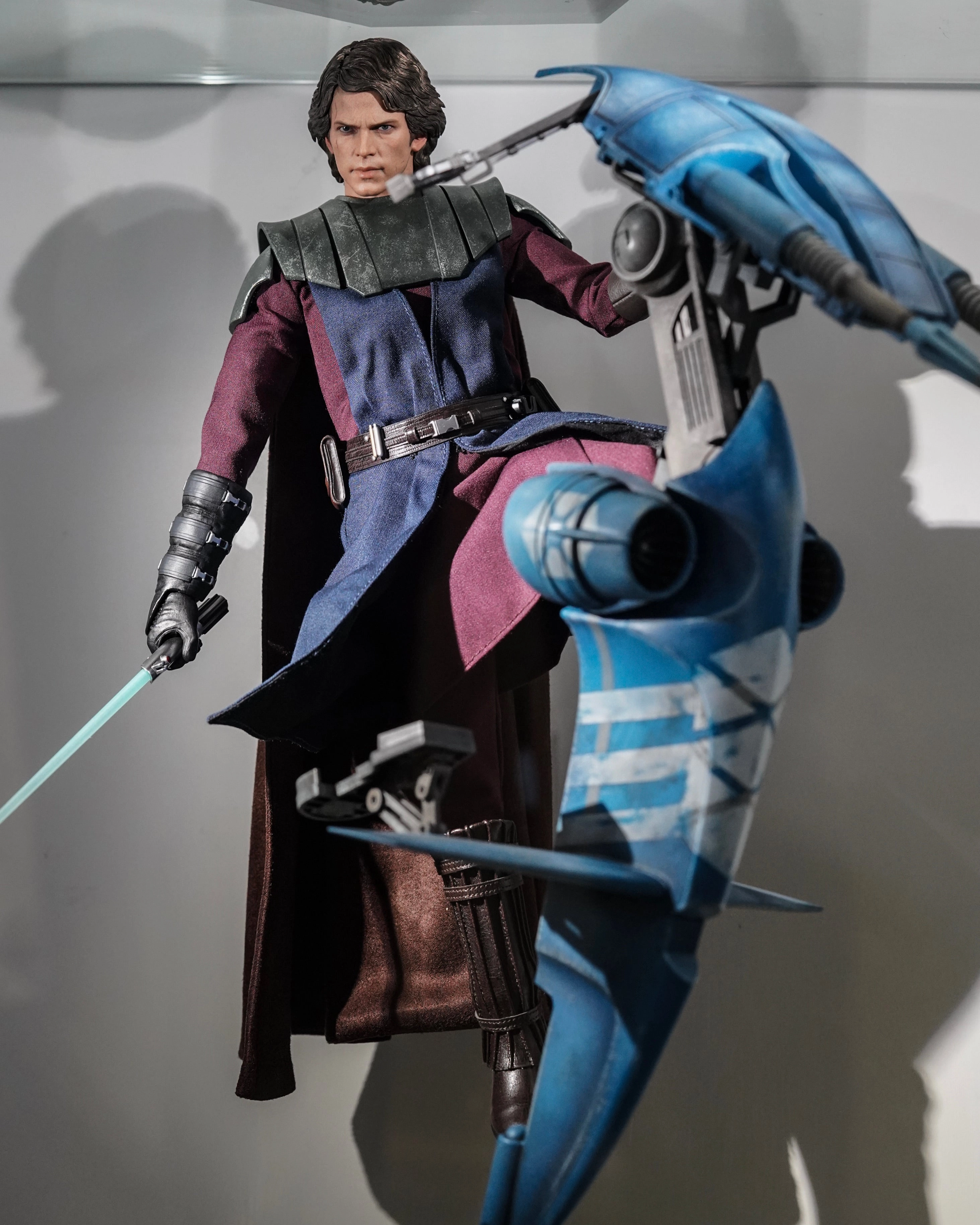 Hot toys TMS020B Star Wars THe Clone Wars Anakin Skywalker with the STAP Special Edition PVC Item