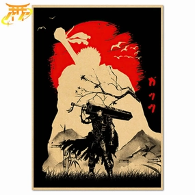 Poster Guts "L'aventurier" - Berserk? Mythology Art Variant Paint
