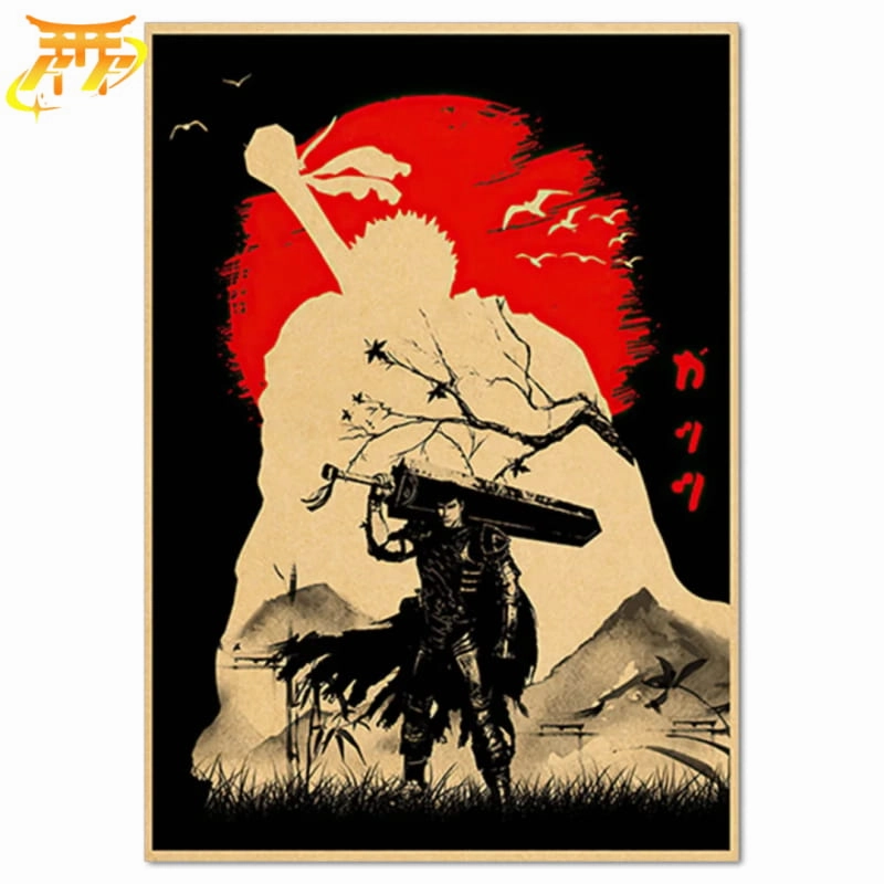 Poster Guts "L'aventurier" - Berserk? Mythology Art Variant Paint