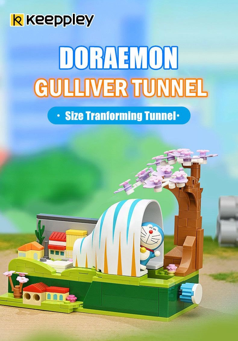 Vinyl Art Doraemon Gulliver Tunnel Gadget Building Blocks Set