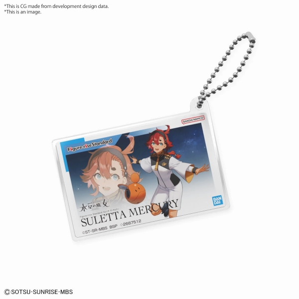 Holiday themed The Witch from Mercury: Suletta Acrylic Key Chain