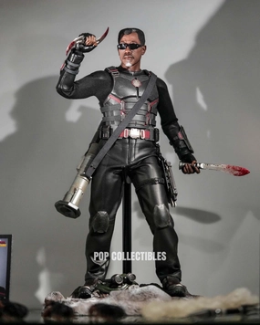 Preorder! Hot Toys MMS791B Deadpool & Wolverine 1/6th Scale Blade Collectible Figure (First Edition) Bedroom Accent Superhero Model