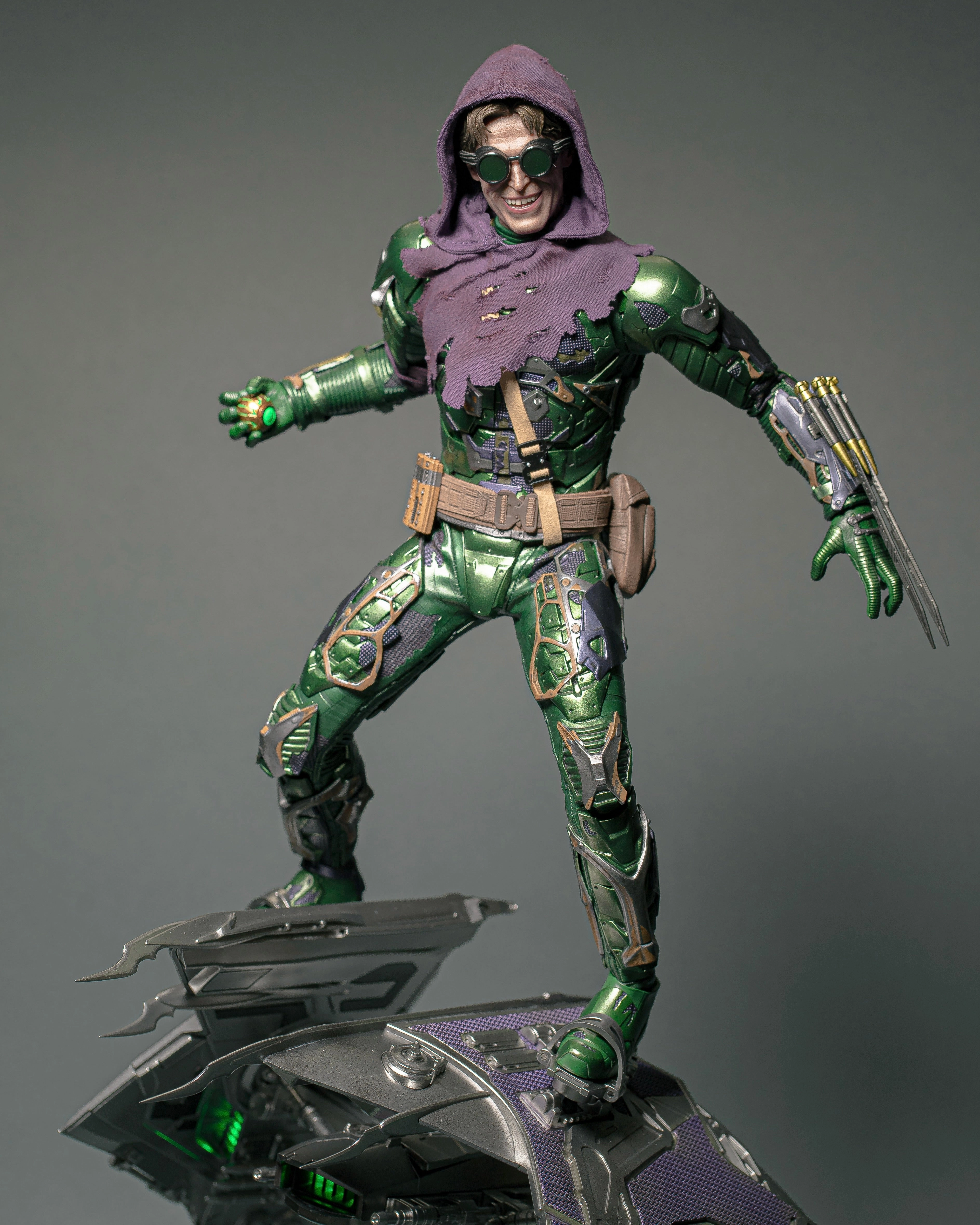 Hot Toys MMS674 Spiderman No Way Home Green Goblin Upgraded Suit 1/6 Scale Collectible Figure Cat Figurine Literary Figure